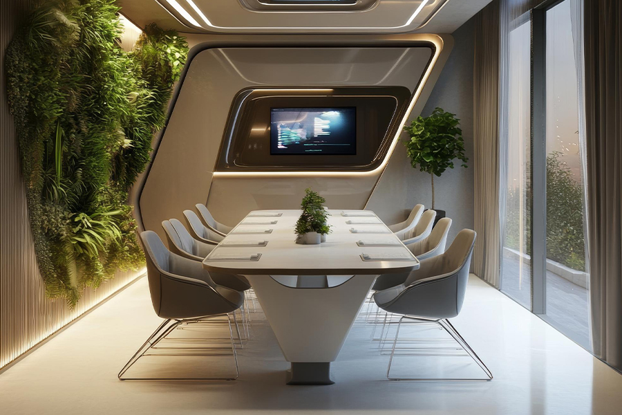 Smart Office Interiors in Noida: How AI and Automation Are Changing the Way Offices Work