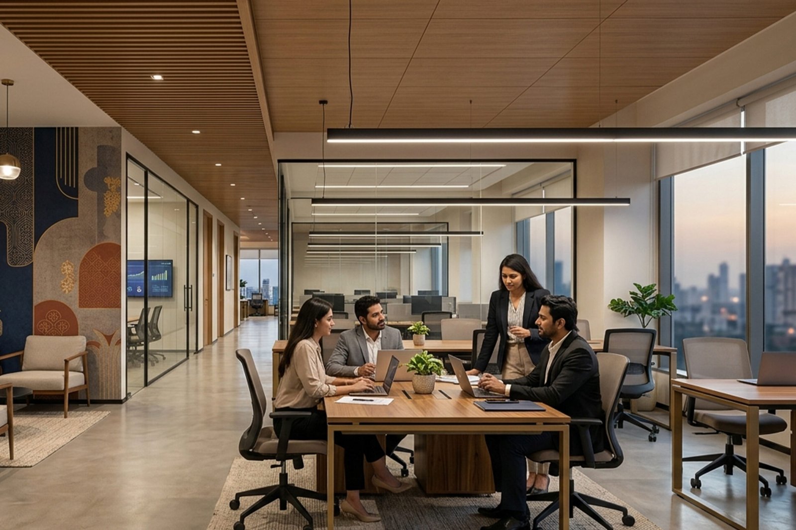 design to build office interiors India